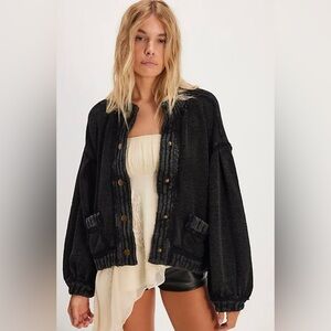 Free People Cute In This Cardi We The Free Black Size M